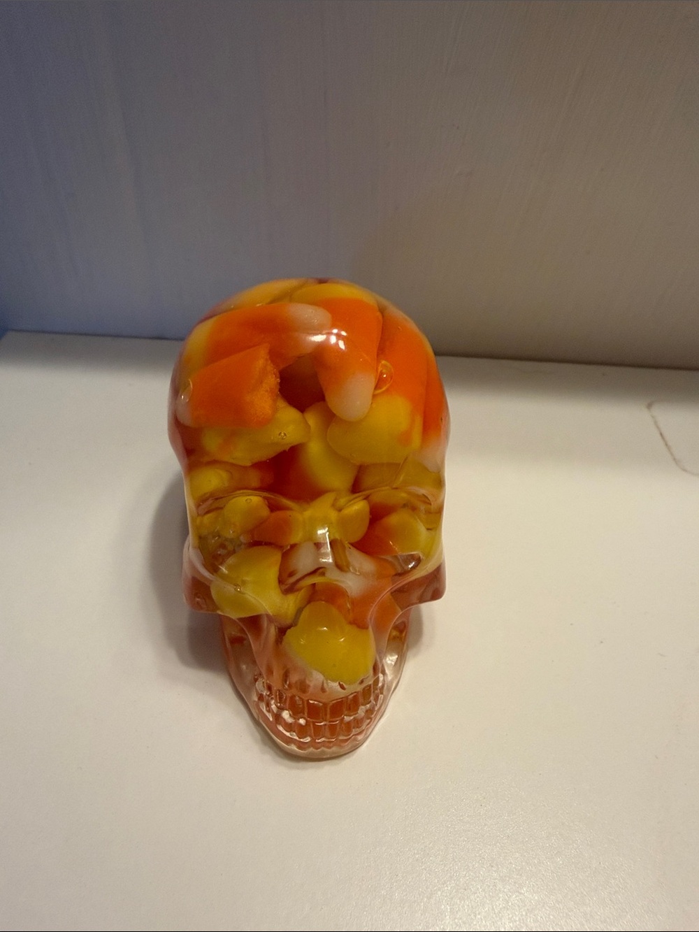 Handmade Candy Corn Skull